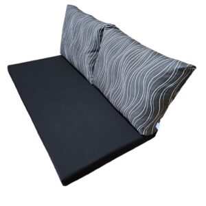 longebank 120 cm Black Lefaga Antraciet