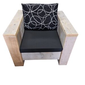Longestoel Kussens Zwart Laytown