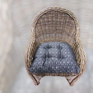 Rotan Stoelkussen Barok Dark Brown