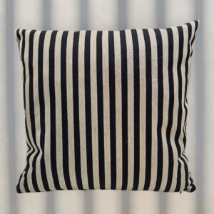 Sierkussen Stripe Black Taupe