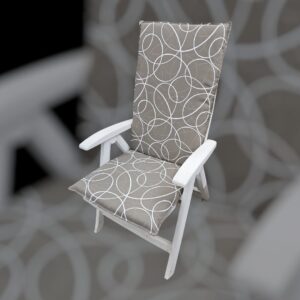 Tuinstoelkussen Lyatown Taupe White