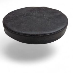 Rond kussen Kunstleer Bull Bruin