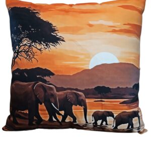 Sierkussen Geprint Olifant 4