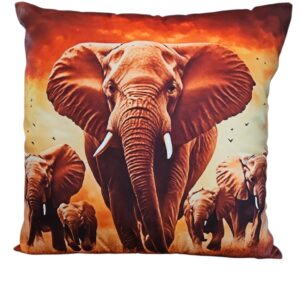 Sierkussen Geprint Olifant 3