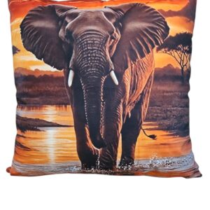 Sierkussen Geprint Olifant 1
