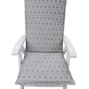 Tuinstoelkussen Southbeach Ash Grey / White