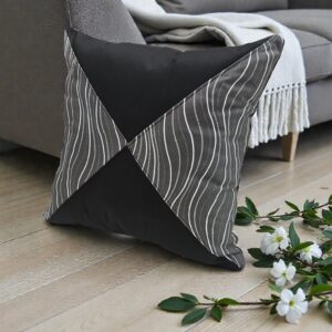 Sierkussen Lefaga Antraciet Zwart