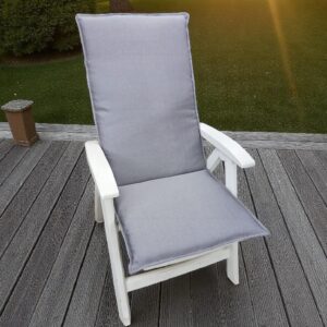 Tuinstoelkussen Moby Zilver