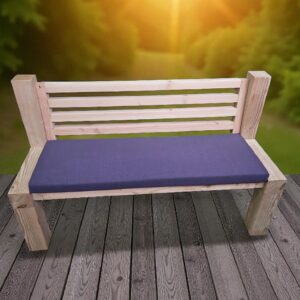 tuinbank kussen 120 x 40 x 6 Moby Paars