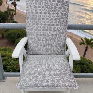 Tuinstoelkussen Southbeach Ash Grey / White