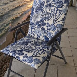 Tuinstoelkussen bauw blad