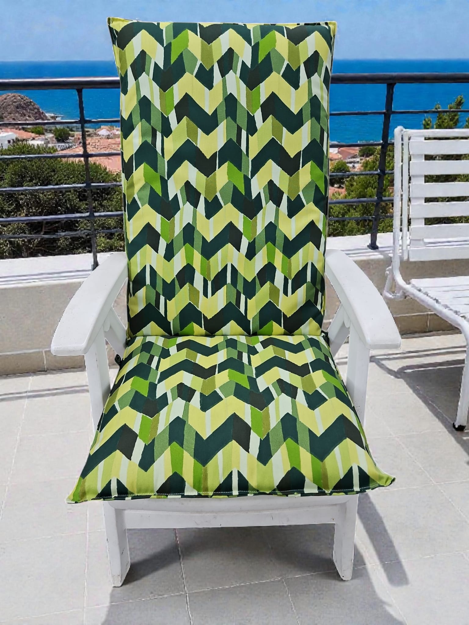 Tuinstoelkussen Wave Groen 1 Tuinstoelkussen Wave Groen