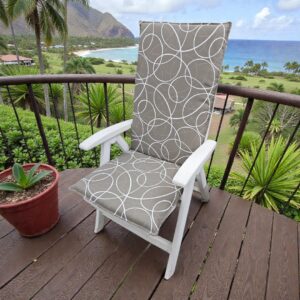 Tuinstoelkussen Lyatown Taupe White