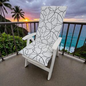 Tuinstoelkussen Lyatown White Black